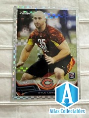 2013 Topps Chrome Kyle Long #62 Rookie RC Silver Refractor SP Bears KC Chiefs